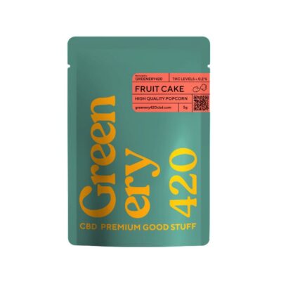 Pipoca CBD Buds Bolo de Frutas da Greenery
