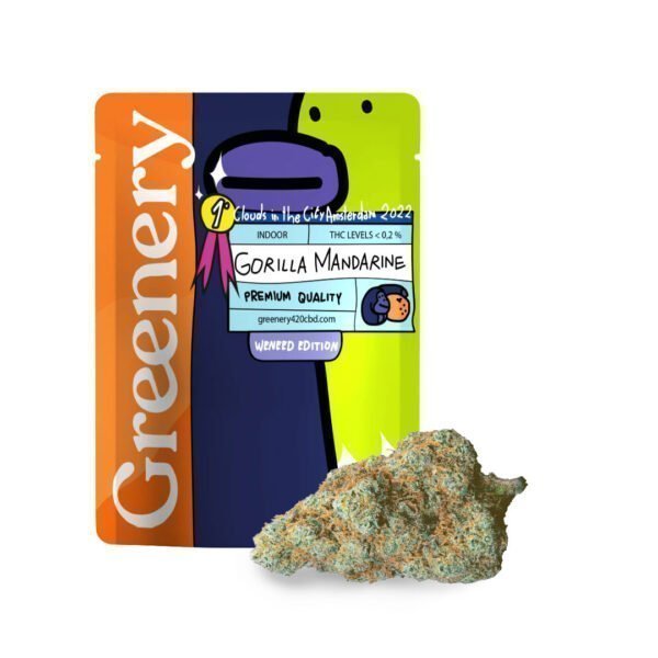 CBD Flower Gorilla Mandarine Vencedor da Copa de Amsterdã "Clouds in the City" em 2022