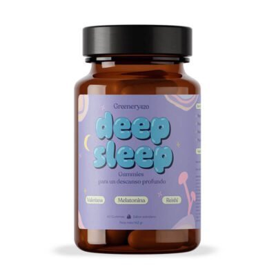 Greenery420 Deep Sleep Gummy Bottle com Melatonina Reishi e Valeriana para um Descanso Profundo