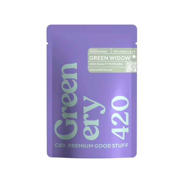 Bolsa de flores de pipoca CBD de alta qualidade Green Widow