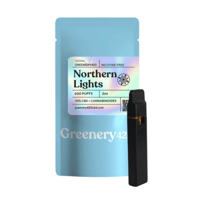 Novos vapers Northern Lights CBD com 90% CBD+CBA