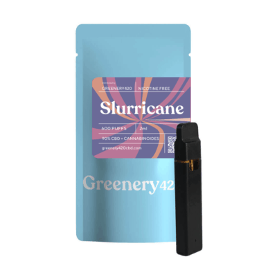 Novos vapers Slurricane CBD com 90% CBD+CBA